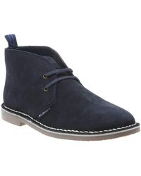 Ben Sherman - Hunt Lace-up Blue Suede Leather S Shoes Ben3044 S13 - Lyst