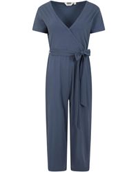 Mountain Warehouse - Santorini Wrap Womens Jumpsuit Blue 16 - Lyst