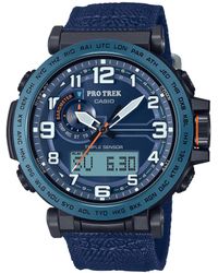 G-Shock - Prg601yb Series | Pro Trek | Blue | 100m Wr | 1/100 Sec Stop Watch | Compass/alt/baro-thermo | Tough Solar Power/atomic - Lyst