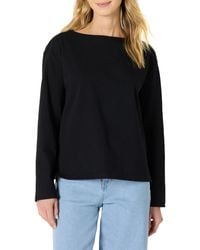 Amazon Essentials - 100% Cotton Heavyweight Long-sleeve Boatneck Top - Lyst