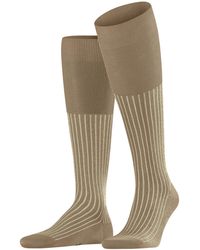 FALKE - Oxford Stripe M Kh Cotton Long Patterned 1 Pair Knee-high Socks - Lyst