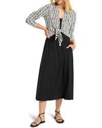 NIC+ZOE - Nic+zoe Balance Reversible Ballet Cardigan - Lyst