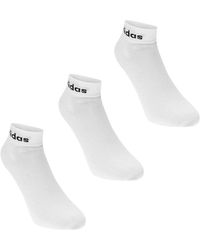 adidas - Linear Ankle Cushioned Socks 3 Pairs - Lyst