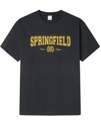 Springfield - College SS Navy Graphic T-Shirt. 100% BCI Cotton Camiseta De Algodón - Lyst