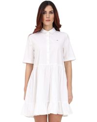 Tommy Hilfiger - Kleider Weiß Chemisier Kleid für Frauen - Lyst