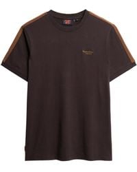 Superdry - Essential Retro T-Shirt mit Logo Schokoladenbraun/Dackelrotbraun XL - Lyst