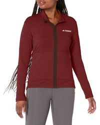 adidas - Plus Size Terrex Multi Light Fleece Full Zip Jacket - Lyst
