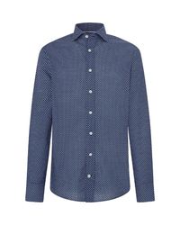 Hackett - Hackett Slim Fit Geo Floral Shirt Colour : Blue - Lyst