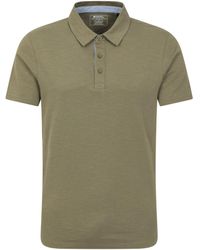 Mountain Warehouse - Organic Cotton Casual Tee Shirt With Button Neck- Best For Spring - Lyst