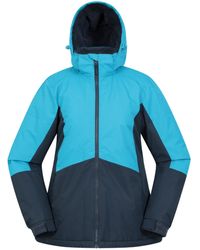 Mountain Warehouse - Moon Womens Ski Jacket - Snowproof, Adjustable Hood - Ideal For Sports, Skiing, Snowboarding Turquoise 12 - Lyst