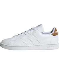 adidas - Advantage Shoes - Low (non Football), Ftwr White/ftwr White/bronze Strata, 43 1/3 Eu - Lyst