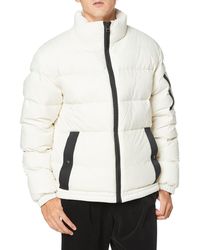 HUGO - S Biron2141 Ifesto-logo Quilted Down Jacket In Recycled Fabric - Lyst