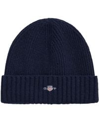 GANT - Shield Wool Beanie Berretto - Lyst