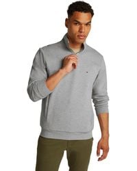 Tommy Hilfiger - Essential Intechno 1/4 Zip Mw0mw36510 Half Zip Sweatshirt - Lyst