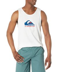 Quiksilver - Mw Logo Sleeveless Tank Top Tee Shirt - Lyst