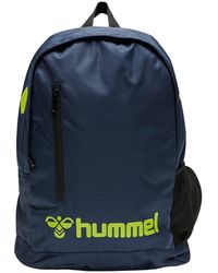 Hummel - Core Backpack Dark Denim/Lime Punch - Lyst