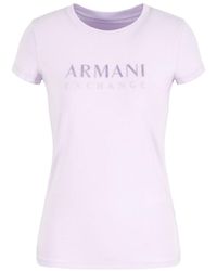 Emporio Armani - A | X Armani Exchange Armani Exchange Sparkle Logo Cotton T-shirt - Lyst