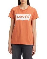 Levi's - The Perfect Tee T-Shirt Batwing Autumn Leaf - Lyst