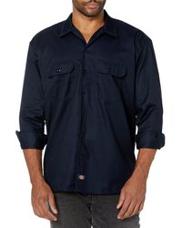 Dickies - Mens Long Sleeve Flex Twill Flex Twill Work Utility Button Down Shirts - Lyst