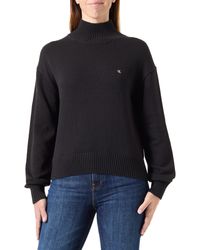 Calvin Klein - Jeans Monogram Embro Hoge Hals Trui J20j224806 Trui Trui - Lyst