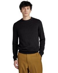 G-Star RAW - Table Structure R Knit Sweater Voor - Lyst