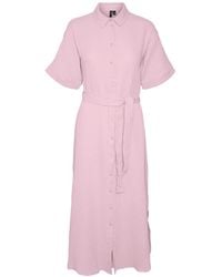 Vero Moda - VMNATALI NIA 2/4 Calf Shirt Dress WVN Kleid - Lyst