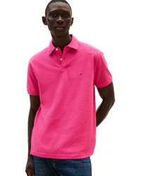 Tommy Hilfiger - Short Sleeve Polo Shirts In Classic Fit With Stretch And Organic Pique Cotton - Lyst