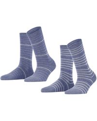 FALKE - Esprit Fine Stripe 2-pack Socks - Lyst