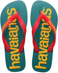 Havaianas - TOP LOGOMANIA 2 RUBY RED/RUBY RED 43/44 - Lyst