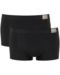 Sloggi - Go Natural S Hipster Briefs 2 Pack Black Black M - Lyst
