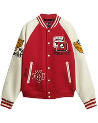 Superdry - College Varsity Patched Bomber Jacke - Lyst