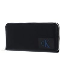 Calvin Klein - CKJ Sculpted Zip Around Wallet Black - Lyst