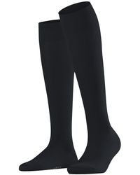 FALKE - Cotton Touch W Kh Thin Long Plain 1 Pair Knee-high Socks - Lyst