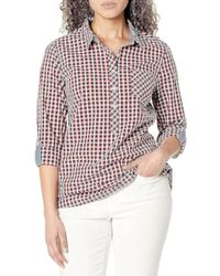 Tommy Hilfiger - S Blouse Casual Check Roll Tab Sleeves Long Shirt - Lyst