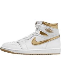 Nike - Air Jordan 1 Retro High Og White Gold Schoenen - Lyst