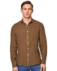 Hackett - Hackett Garment Dyed K Long Sleeve Shirt S - Lyst
