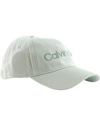 Calvin Klein - CK Must Minimum Logo Cap Pearl Blue - Lyst