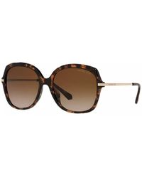 Michael Kors - Geneva Mk 2149u Dark Havana/brown Shaded 56/17/140 Women Sunglasses - Lyst