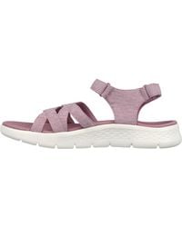 Skechers - Go Walk Flex Sunshine S Sandals 4 Uk Mauve - Lyst