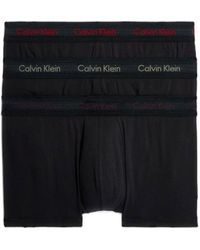 Calvin Klein - Low Rise Trunk 3pk 0000u2664g Boxers,b-pwr Plm - Lyst