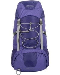 Mountain Warehouse - Peru 55l Backpack - Compression, Rain Cover Travel Bag - For Camping, Hiking Purple - Lyst