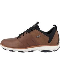 Geox Leather Nebula 4x4 Abx Trainers in Brown for Men Lyst Geox Leather Nebula 4x4 Abx Trainers in Brown for Men Lyst