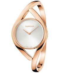 Calvin Klein Orologio Analogico Quarzo Uomo con Cinturino in Acciaio Inox K3M2T124 - Metallizzato