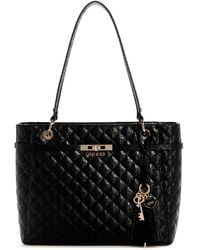 Guess - Sac à épaule Idra Noel Tote Bag Black noir - Lyst