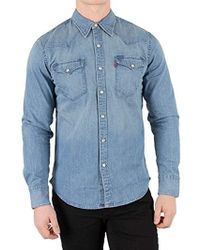 BarstowHombre Azul BarstowHombre Camisa Jean Ls Ls Camisa Jean Ls Azul Camisa Jean n0wXNO8PkZ
