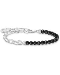 Thomas Sabo - Bracelet With Black Pearls 925 Sterling Silver A2098-130-11 - Lyst
