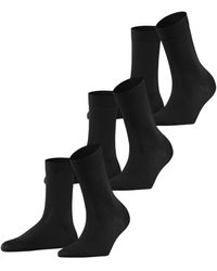 FALKE - Cotton Touch 3-Pack W SO Baumwolle einfarbig 3 Paar Socken - Lyst