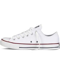 Converse - Chuck Taylor All Star High Canvas Trainer Bianco - Lyst