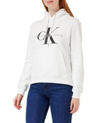 Calvin Klein - Hoodies Bright White - Lyst