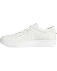 Ecco - Street Lite W 219203 White Bianco Scarpe Donna Sneakers Lacci Pelle 39 - Lyst